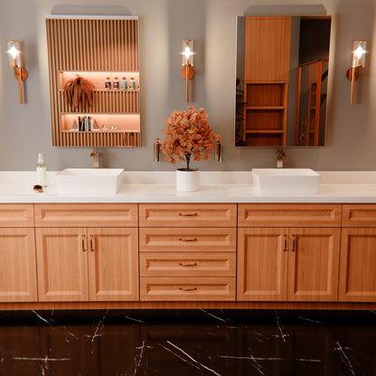 Rectangular White Porcelain Vessel Bathroom Sink NP-01321