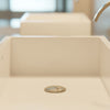 Rectangular White Porcelain Vessel Sink with Overflow, NP-018131