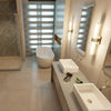 Rectangular White Porcelain Vessel Sink with Overflow, NP-018131