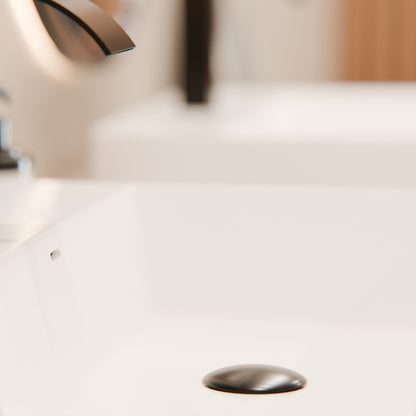 Rectangular White Porcelain Vessel Sink with Overflow and Faucet Hole NP-218155