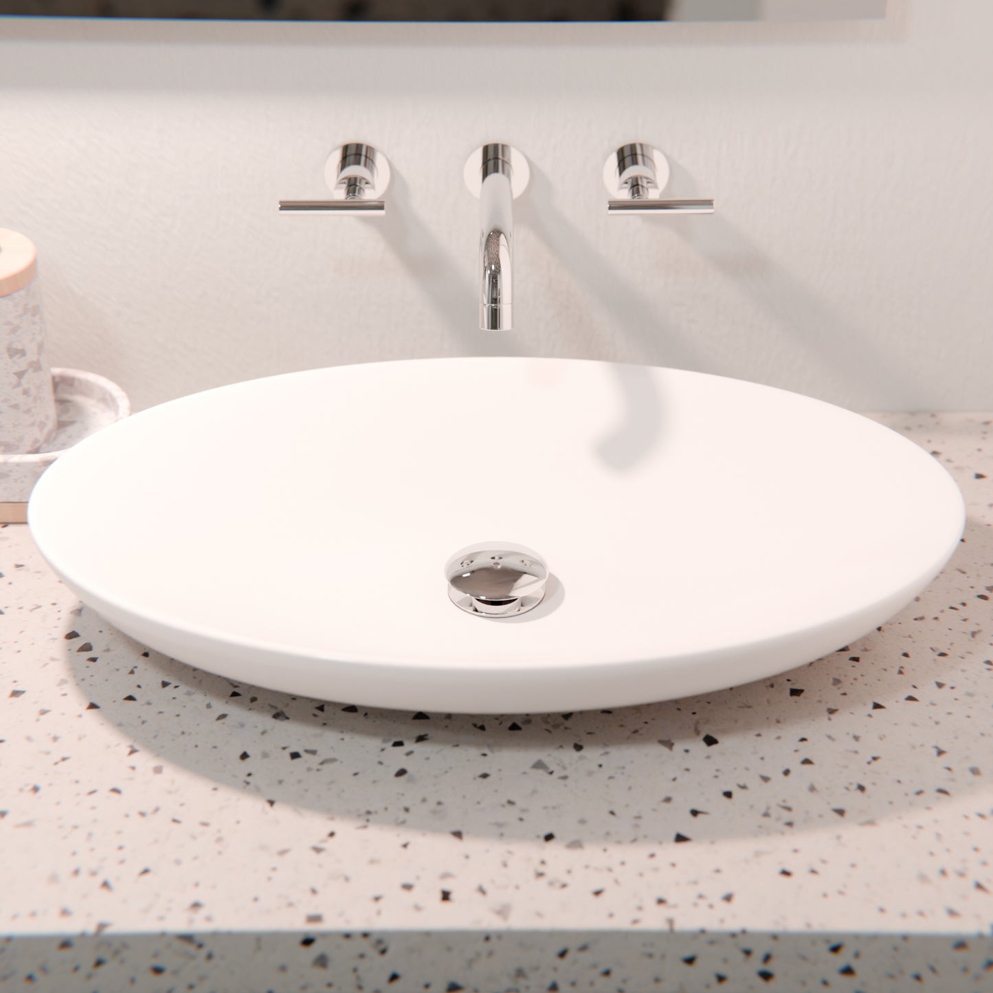 Contemporary White Porcelain Vessel Sink, NP-256300
