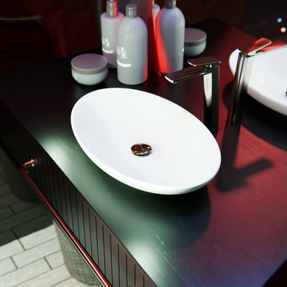 Contemporary White Porcelain Vessel Sink, NP-256300