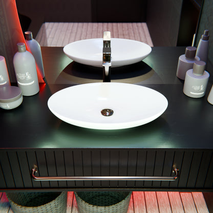 Contemporary White Porcelain Vessel Sink, NP-256300