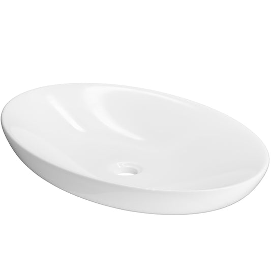 Contemporary White Porcelain Vessel Sink, NP-256300