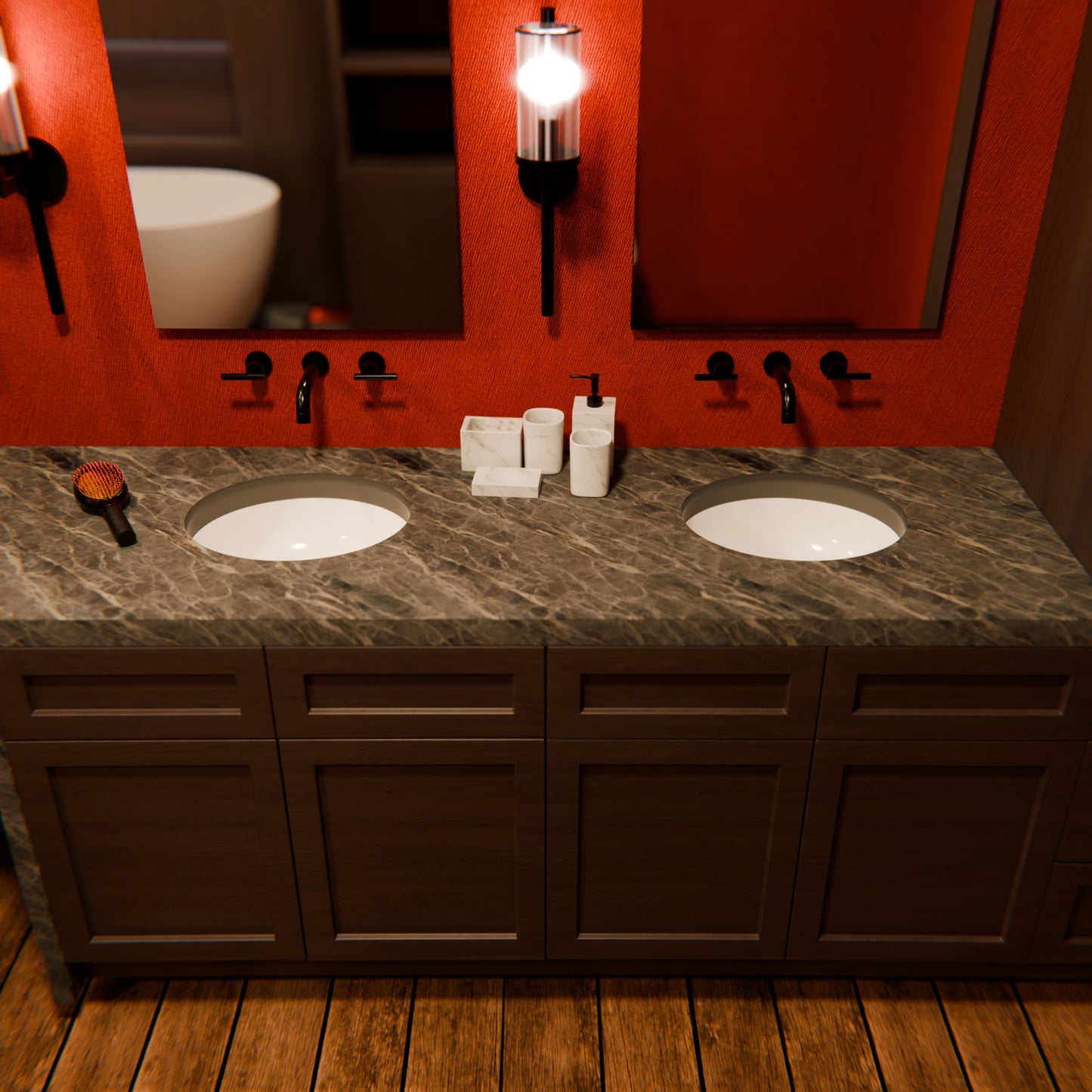 Oval Undermount White Porcelain Sink with Overflow, NP-U191307