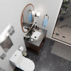 Rectangular Undermount White Porcelain Sink with Overflow, NP-U193902