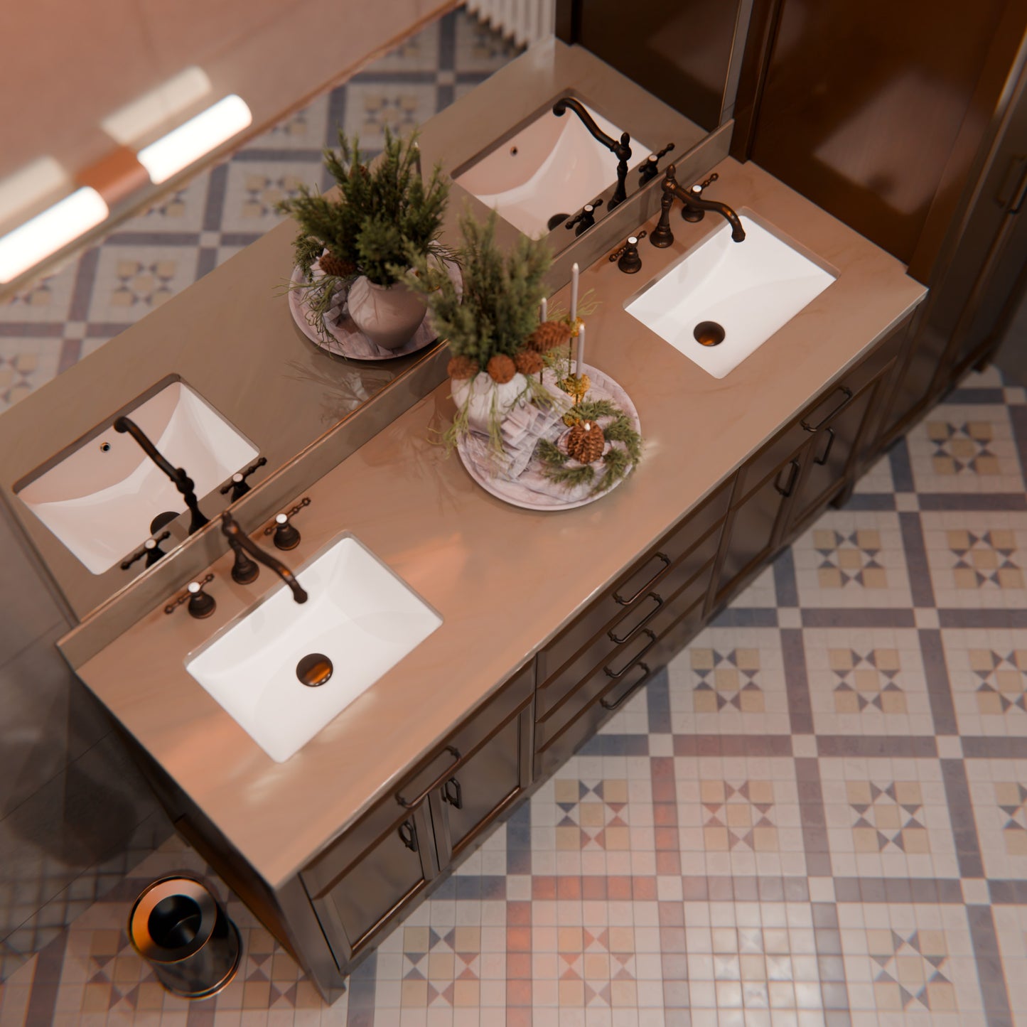 Rectangular Undermount White Porcelain Sink with Overflow, NP-U193902