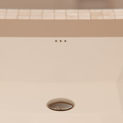 Shallow Rectangular Undermount White Porcelain Sink with Overflow, NP-U193911