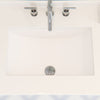 Extra Wide Rectangular Undermount White Porcelain Sink with Overflow, NP-U213907