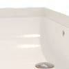 Extra Wide Rectangular Undermount White Porcelain Sink with Overflow, NP-U213907