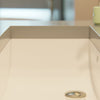 Extra Wide Rectangular Undermount White Porcelain Sink with Overflow, NP-U213907