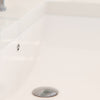 Extra Wide Rectangular Undermount White Porcelain Sink with Overflow, NP-U213907