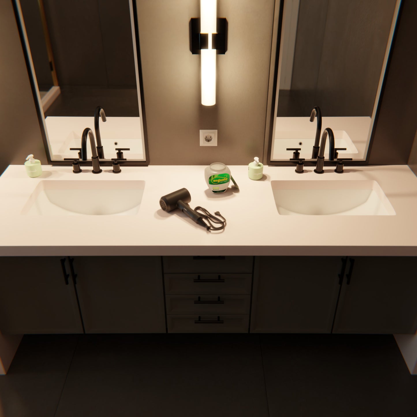 Extra Wide Rectangular Undermount White Porcelain Sink with Overflow, NP-U213907