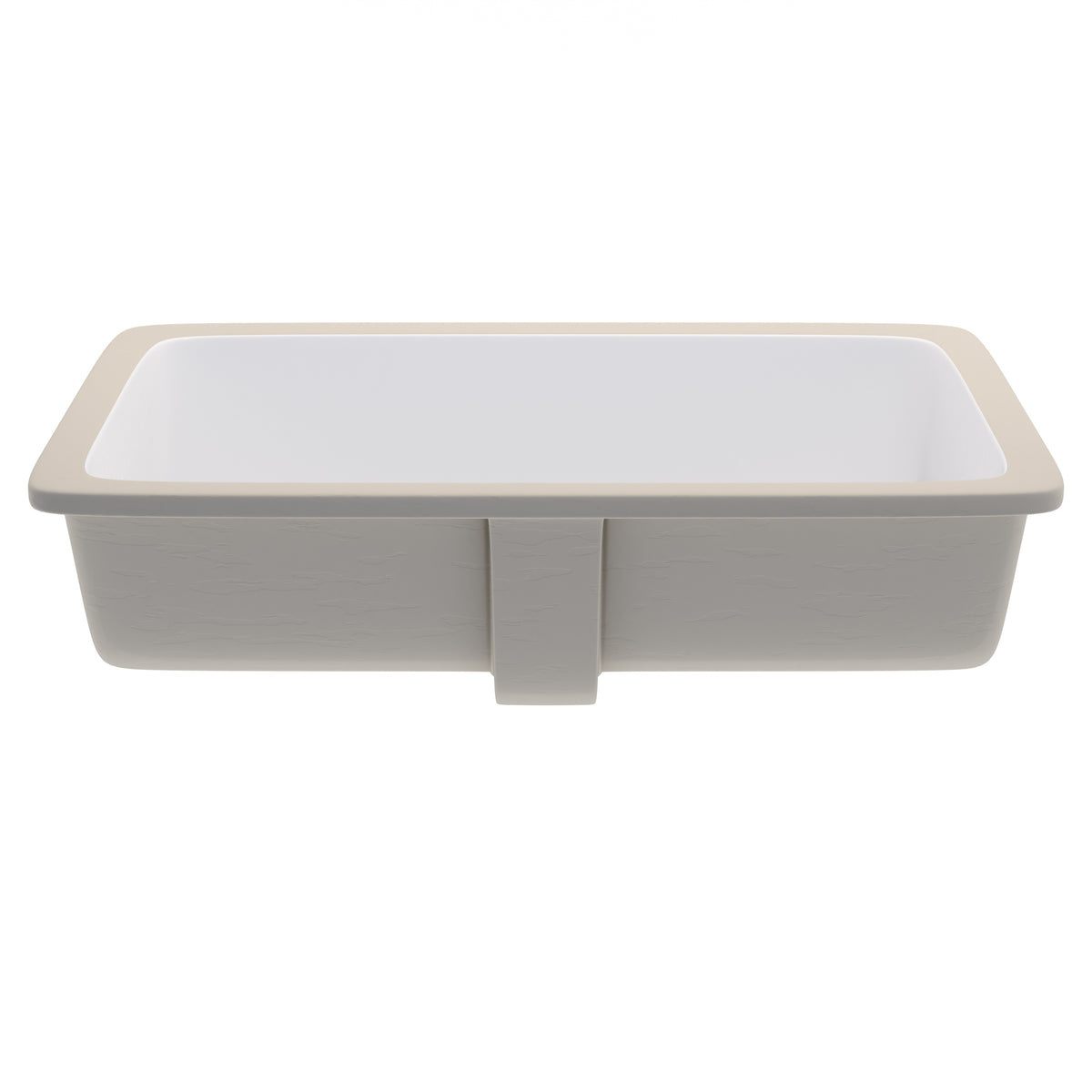 Rectangular Undermount White Porcelain Sink with Overflow, NP-U233921