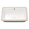 Rectangular Undermount White Porcelain Sink with Overflow, NP-U233921