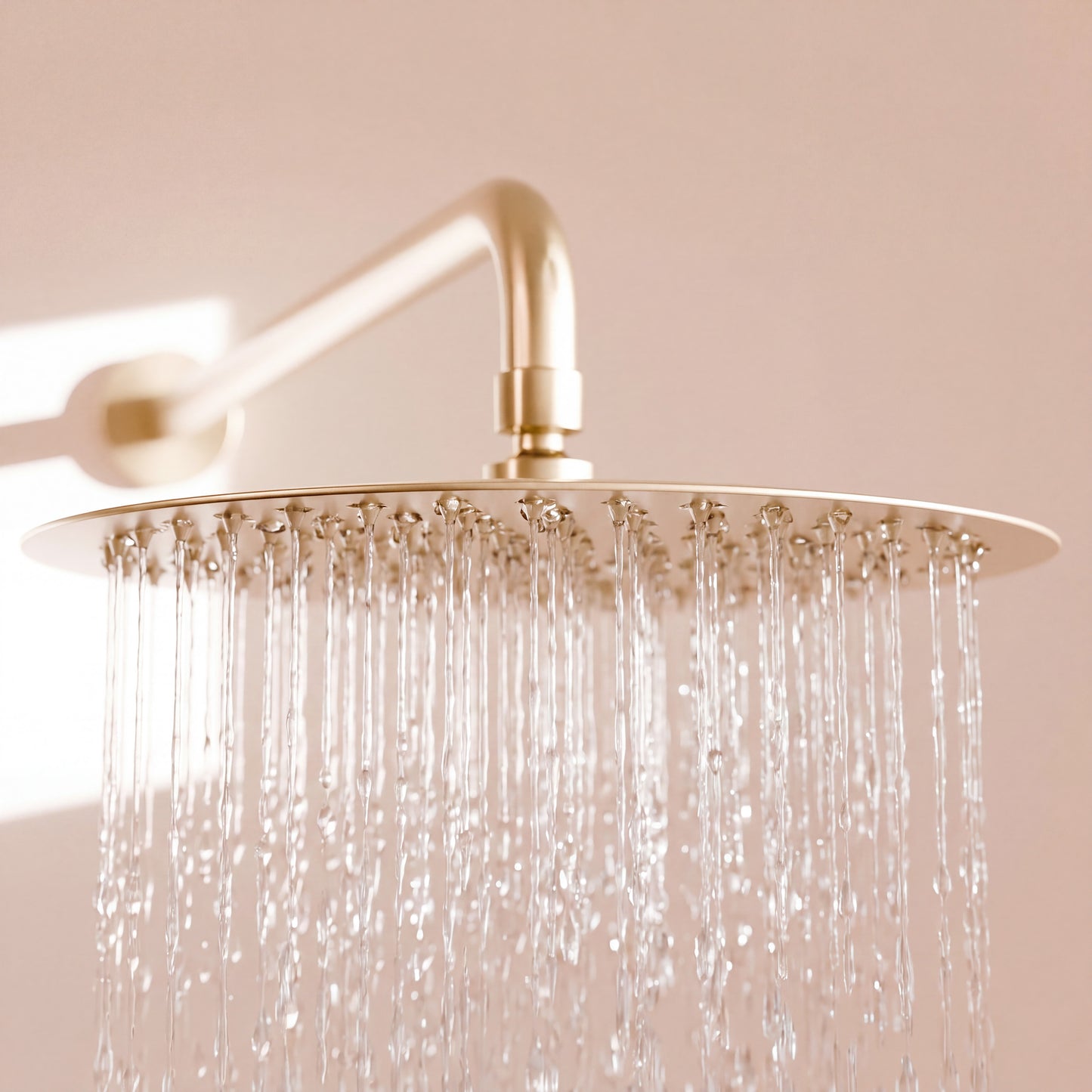 Novatto 10-inch round rainfall shower head for shower and bathtub, featuring a sleek design and multiple spray settings.