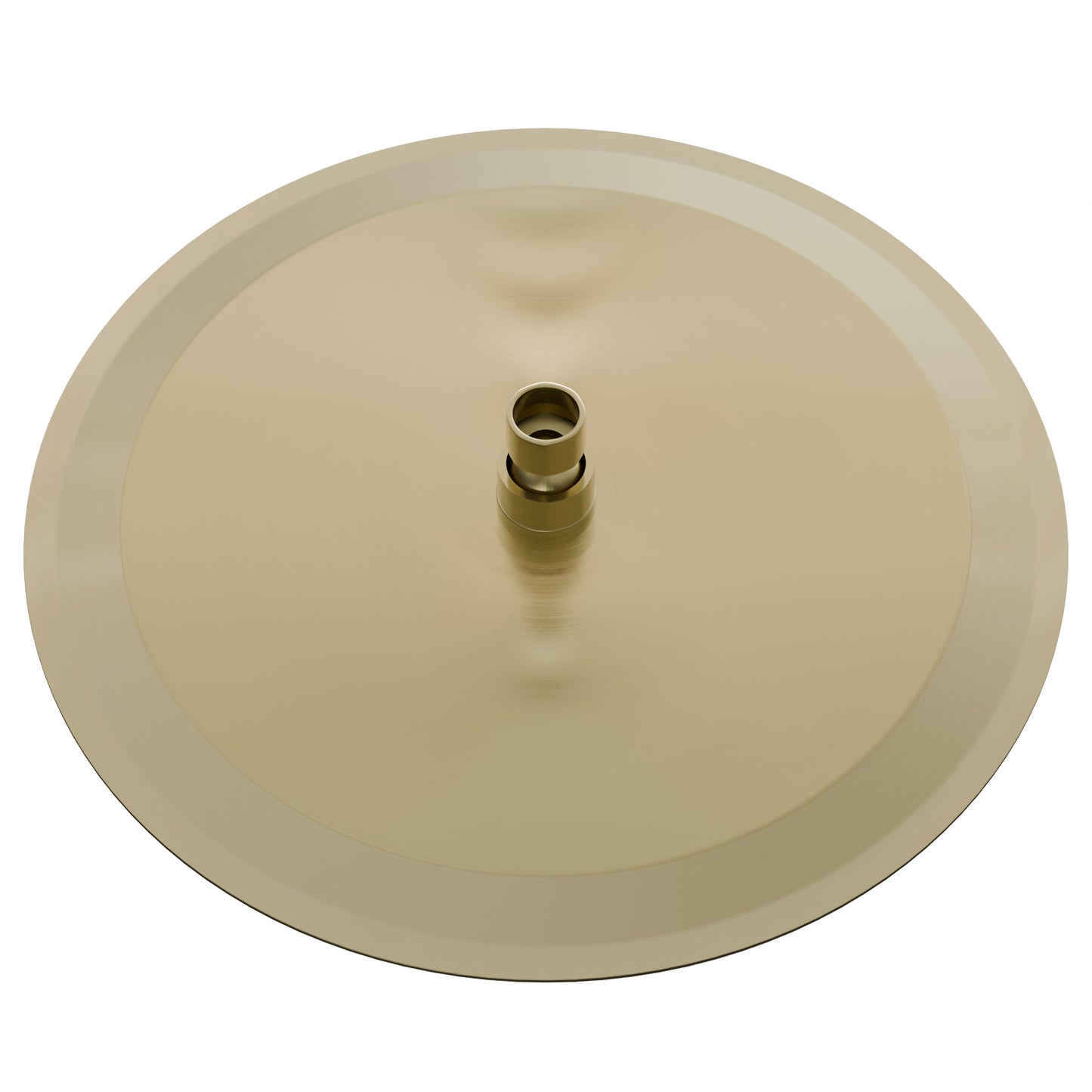 Round rainfall shower head by Novatto, 12-inch diameter, for shower and bathtub use, featuring a sleek chrome finish.