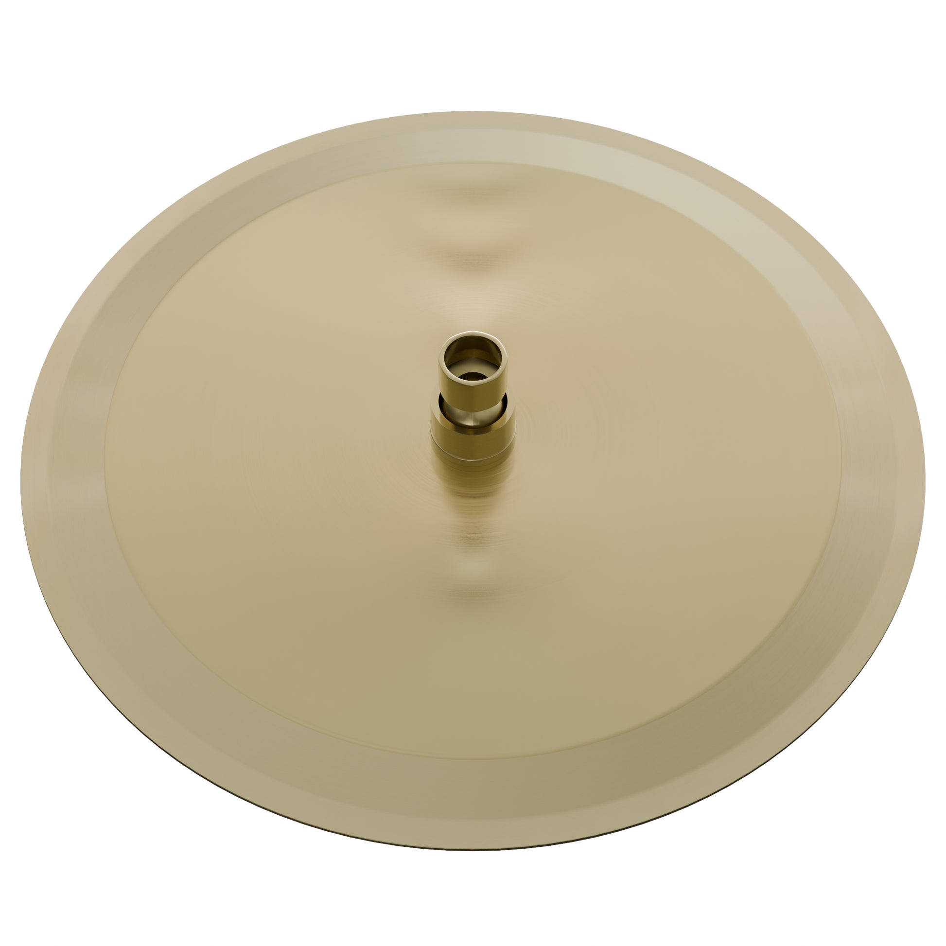 Round rainfall shower head by Novatto, 12-inch diameter, for shower and bathtub use, featuring a sleek chrome finish.