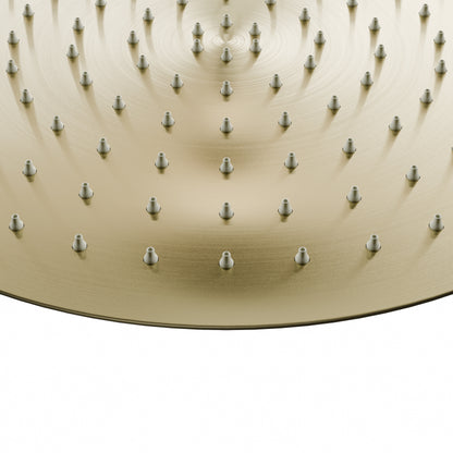 Novatto 12-inch round rainfall shower head for shower and bathtub, featuring a sleek design and multiple spray settings.