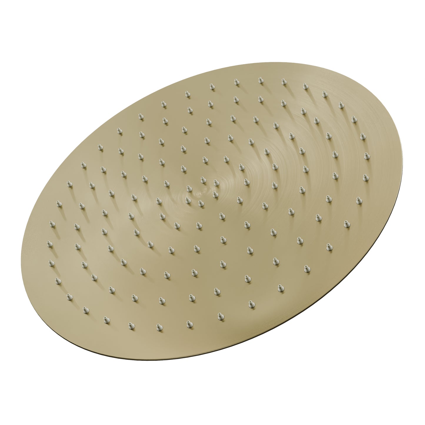 12-inch round rainfall shower head from Novatto, ideal for shower and bathtub, with sleek chrome finish and water-efficient design.