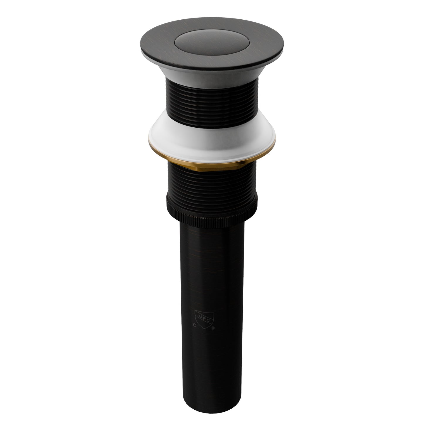 Solid Brass Pop-up Clicker Drain Less Overflow - PDA-001 Series