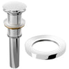 Pop-Up Drain without Overflow, Mounting Ring, PUD-MR series