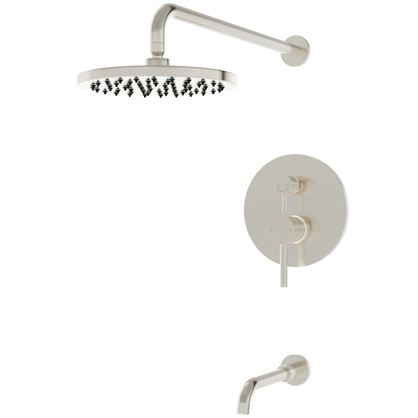 RADIANCE Shower and Bathtub Combo Set with Rough-in Valve - TBS-18015-TS Series