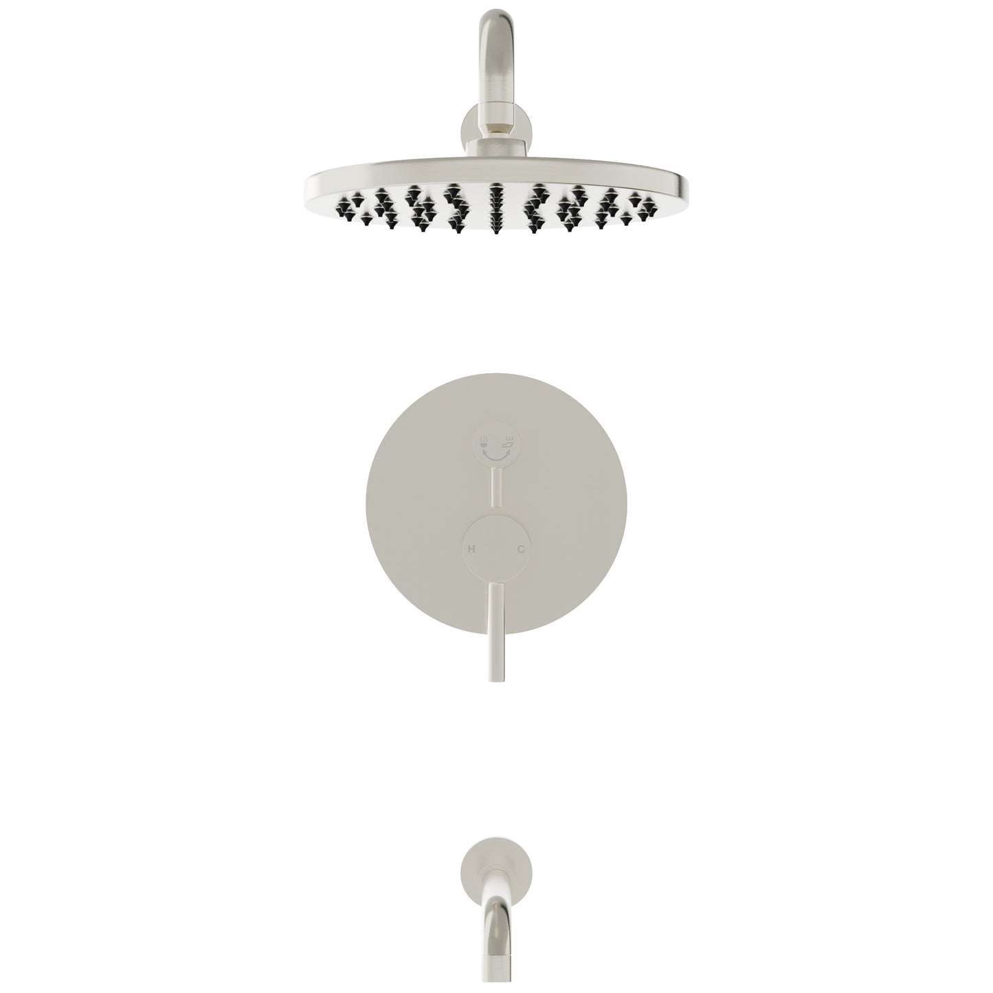 RADIANCE Shower and Bathtub Combo Set with Rough-in Valve - TBS-18015-TS Series