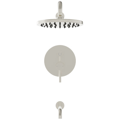 RADIANCE Shower and Bathtub Combo Set with Rough-in Valve - TBS-18015-TS Series