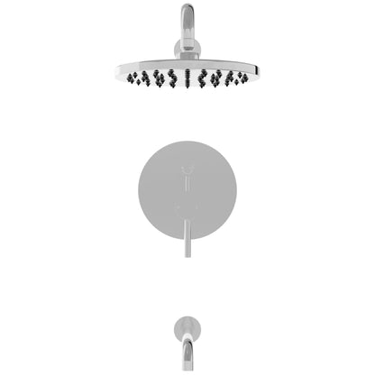 RADIANCE Shower and Bathtub Combo Set with Rough-in Valve - TBS-18015-TS Series