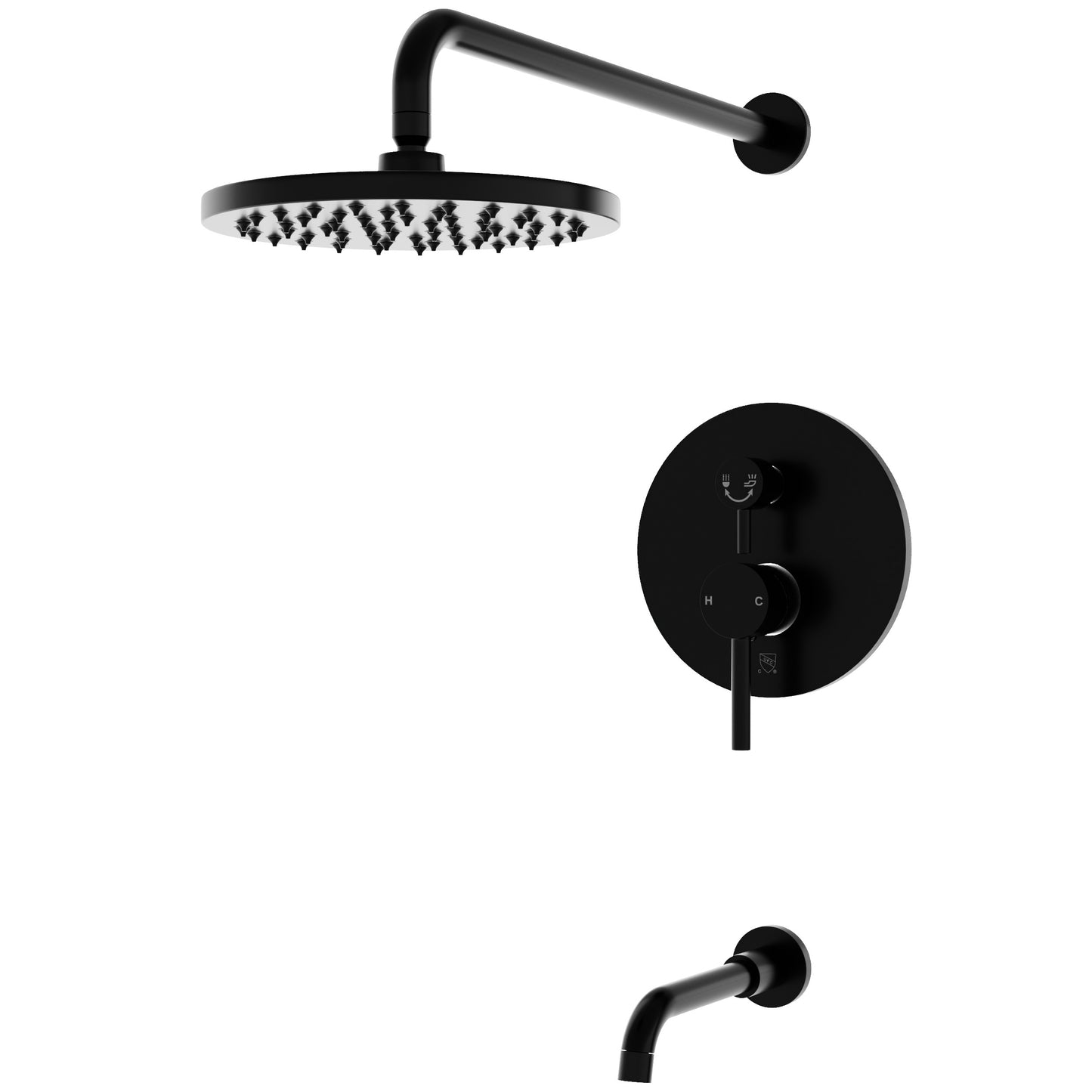 RADIANCE Shower and Bathtub Combo Set with Rough-in Valve - TBS-18015-TS Series