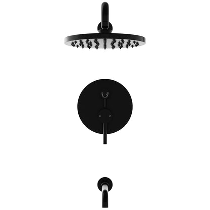 RADIANCE Shower and Bathtub Combo Set with Rough-in Valve - TBS-18015-TS Series