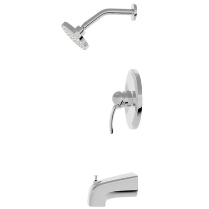 NIMBUS Shower and Bathtub Combo Set with Rough-in Valve - TBS-18022-TS Series