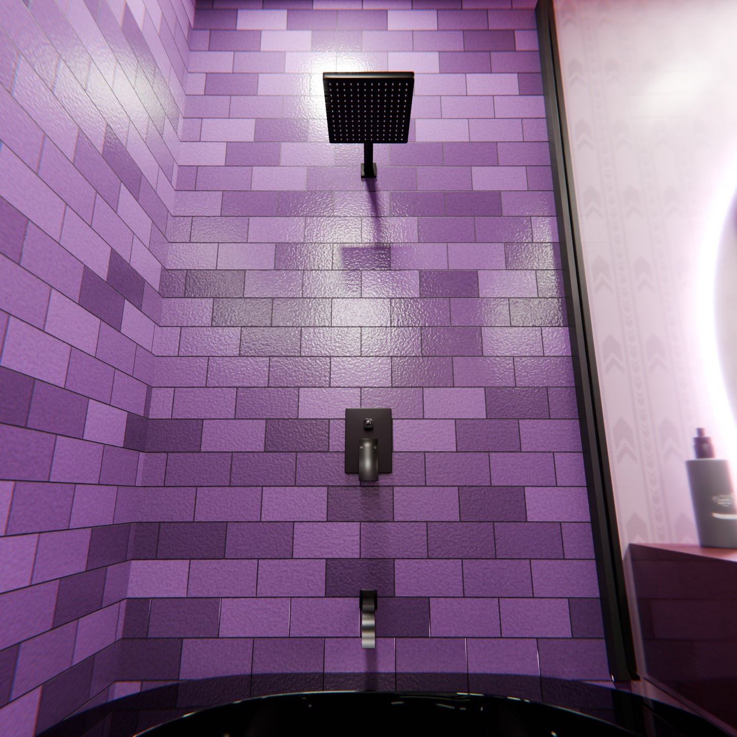 ARTIN Shower and Bathtub Combo Set with Rough-in Valve - TBS-18023-TS Series