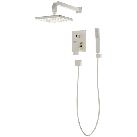 MODERN Shower Set with Rough-in Valve and Wand - TBS-18025 Series