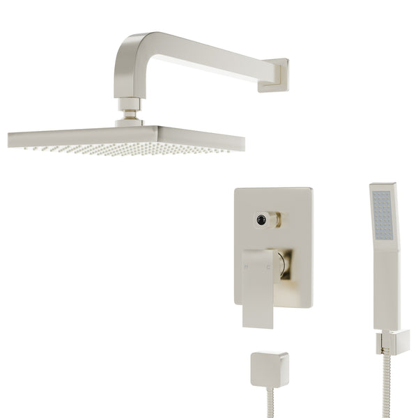 MODERN Shower Set with Rough-in Valve and Wand - TBS-18025 Series