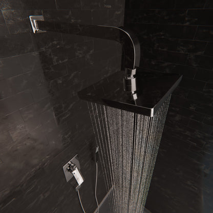 MODERN Shower Set with Rough-in Valve and Wand - TBS-18025 Series