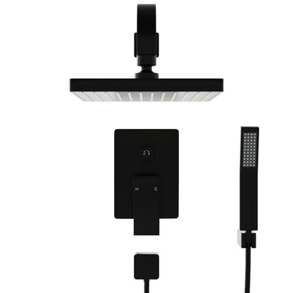 MODERN Shower Set with Rough-in Valve and Wand - TBS-18025 Series