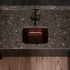Rectangle Hammered Copper Bar Sink, TCB-002AN