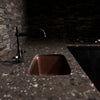 Rectangle Hammered Copper Bar Sink, TCB-002AN