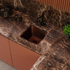 Square Hammered Copper Bar Sink, TCB-003AN