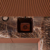 Square Hammered Copper Bar Sink, TCB-003AN