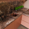 Square Hammered Copper Bar Sink, TCB-003AN