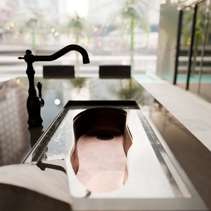 Cayenne River Hand-Hammered Copper Bar Sink, TCB-009AN