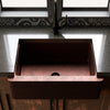 Open Farmhouse Copper Kitchen Sink, TCK-001AN