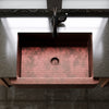 Open Farmhouse Copper Kitchen Sink, TCK-001AN