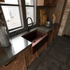 Open Farmhouse Copper Kitchen Sink, TCK-001AN