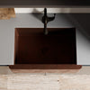 Open Farmhouse Copper Kitchen Sink, TCK-001AN