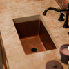 Rectangular Copper Bathroom Sink in Antique TCU-016AN