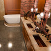 Rectangular Copper Bathroom Sink in Antique TCU-016AN